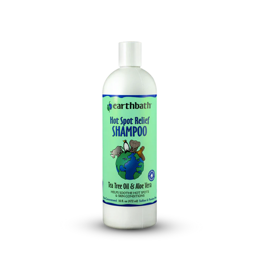 Earthbath Hot Spot Relief Puppy Shampoo Tea Tree Oil & Aloe Vera 472ml - Anti-Tick