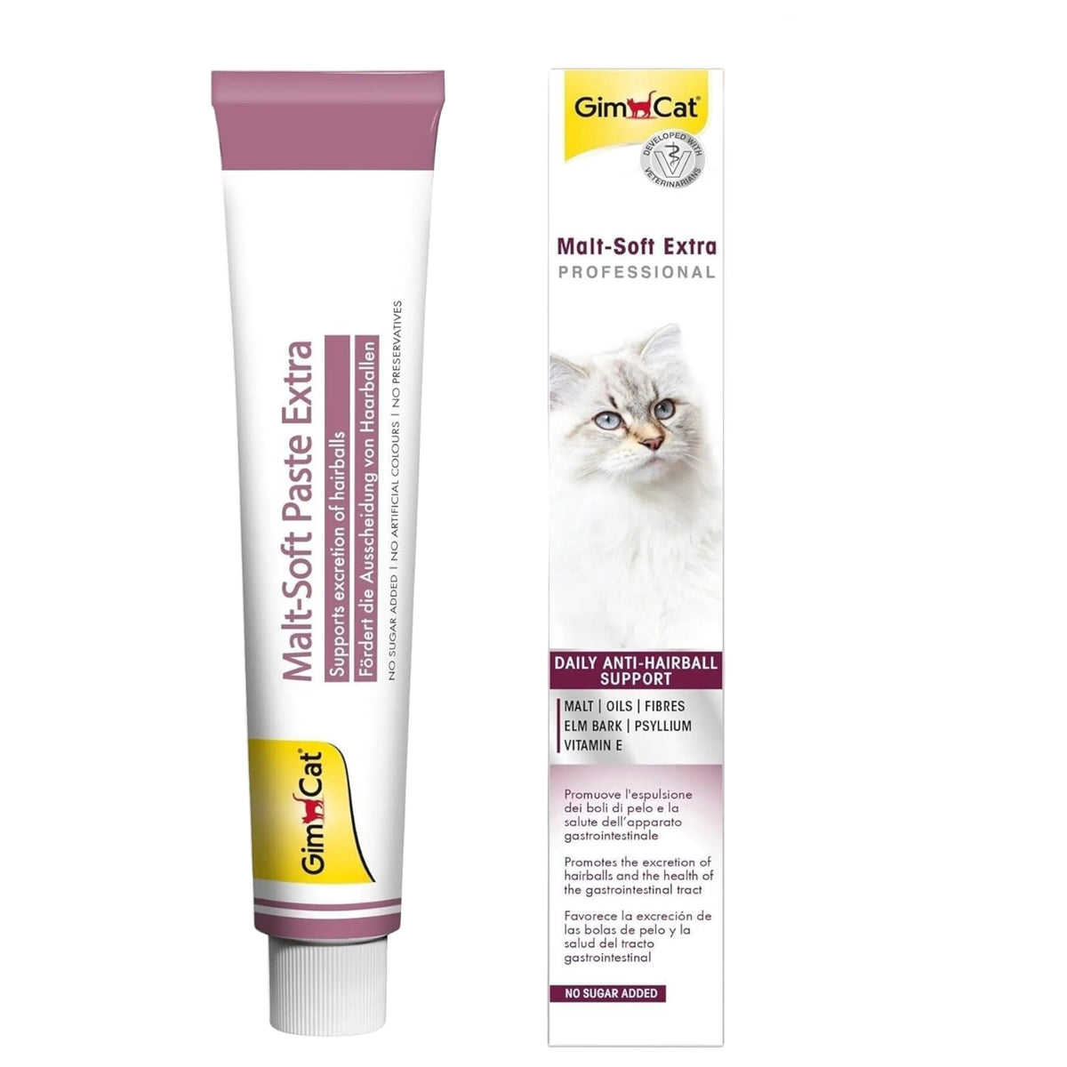 GimCat Malt-Soft Extra Professional Dailt Anti-Hairball Support Paste For Cat 50gm