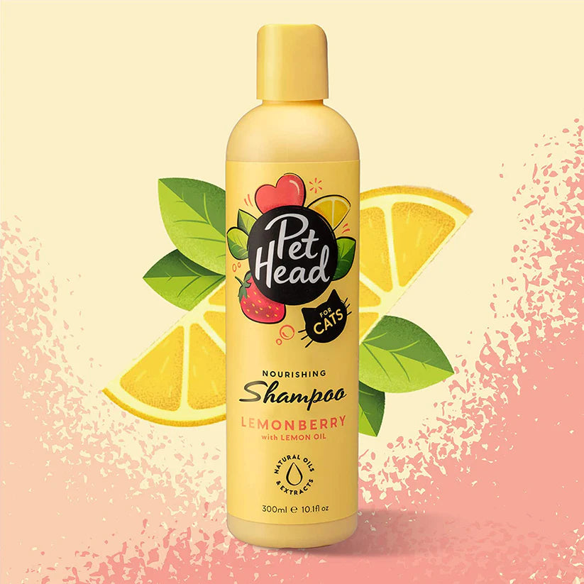 Pet Head Nourishing Shampoo Lemon Berry with Lemon Oil For Cats 300ml