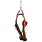 Basil Padded Adjustable Harness for Dogs & Puppies Black/Orange