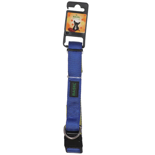 Basil Padded Adjustable Collar for Dogs & Puppies Blue/Yellow