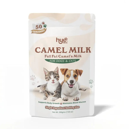 HYE Pets Nutrient Rich Full Fat Camel Milk Powder for Dogs and Cats 200g