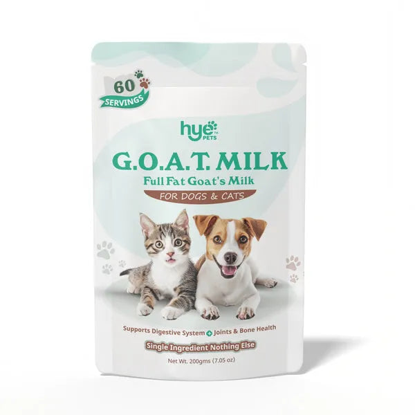 HYE Pets Nutrient-Rich Full Fat Goat Milk Powder for Dogs and Cats 200g
