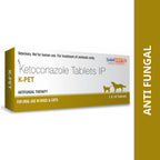 Sava Vet K Pet (Ketoconazole) 200mg Tablet for Dogs & Cats 1 x 10 Tablets