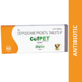 Intas Cefpet 100mg Cefpodoxime Proxetil Tablet for Dogs & Cats 1 x 10 Tablets