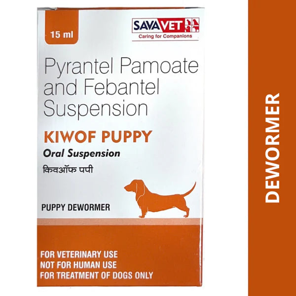 Sava Vet Kiwof Puppy Deworming Suspension 15ml