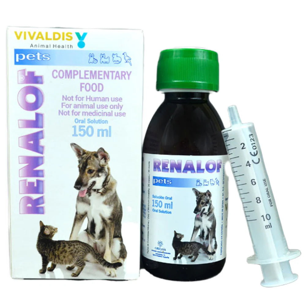 Vivaldis Renalof Kidney Care Pet Syrup for Dogs and Cats 150ml