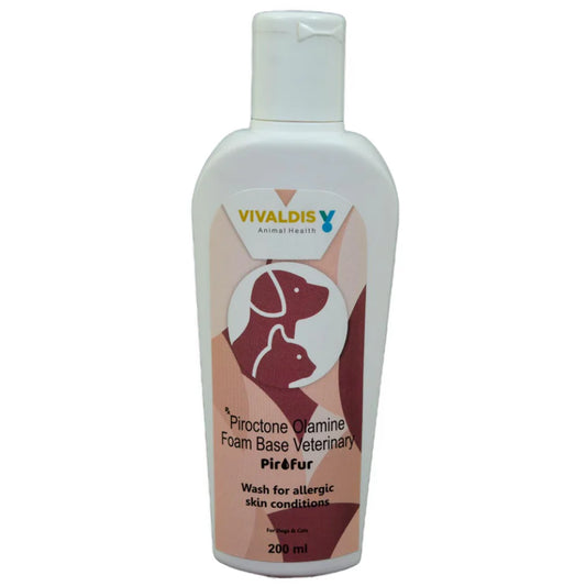 Vivaldis PIROFUR Itch Relief Cat & Dog Shampoo 200ml