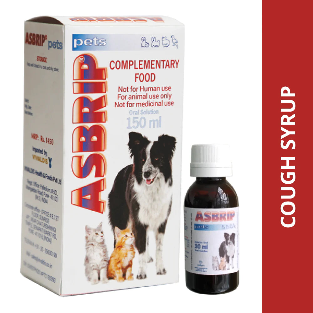 Vivaldis ASBRIP Cough Syrup For Dogs & cats 150ml