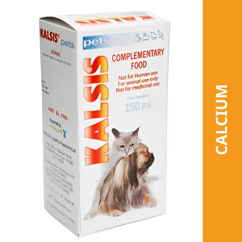 Vivaldis Kalsis Pet Syrup Calcium Supplement for Dogs and Cats 150ml