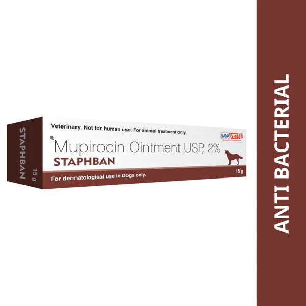 Sava Vet  Staphban Mupirocin Ointment for Dogs 15g