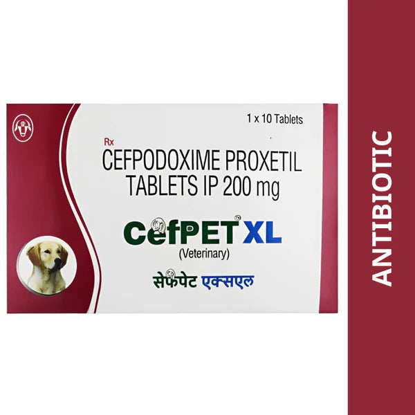 Sava Vet Cefpet XL 200mg Tablet For Dogs 1 x 10 Tables