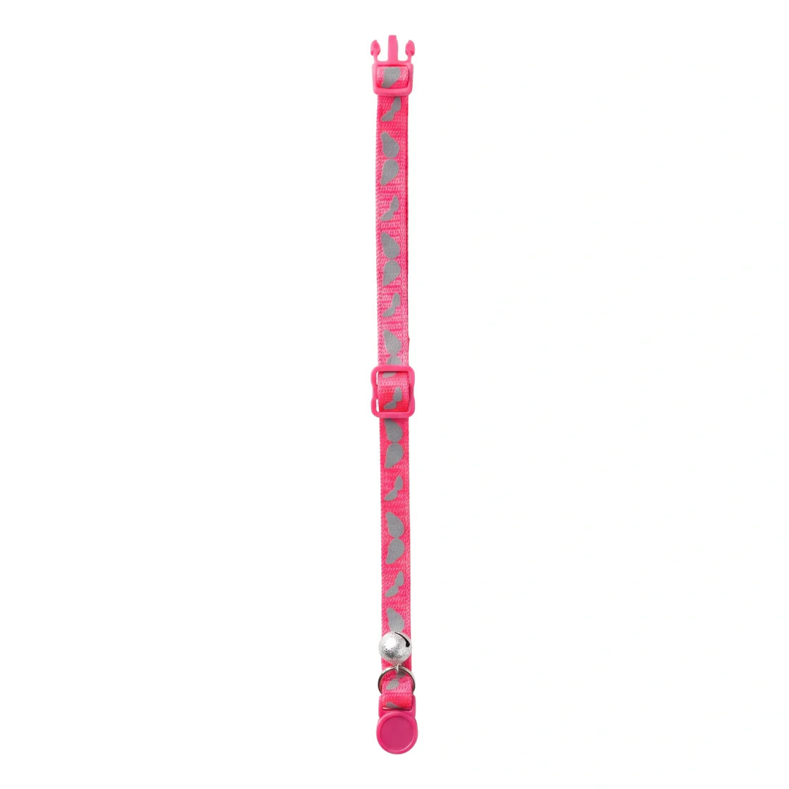 Basil Printed Adjustable Collar for Puppies & Cats – Stylish & Comfortable Design - Pink