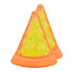 Basil TPR Pizza Slice with Nylon Topping Dog Toy