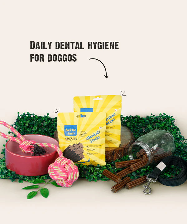Vivaldis Bark Out Loud Dental Sticks Oral Hygiene Treats For Dog 110g