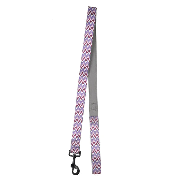 Basil Printed Purple Padded Leash