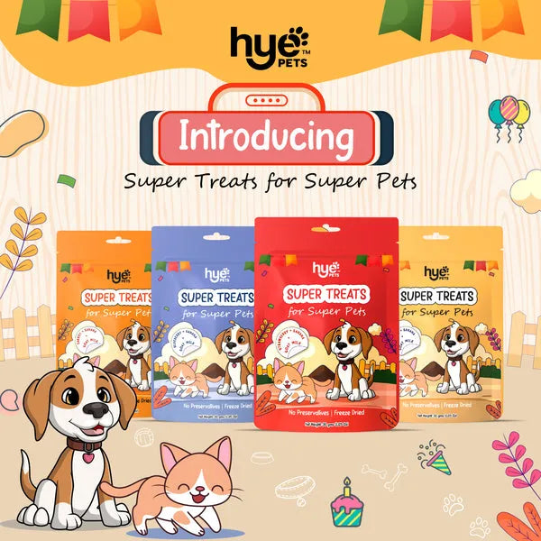 HYE Pets Freeze Dried Treats with Goat Milk, Pumpkin, and Banana for Dogs and Cats 30g
