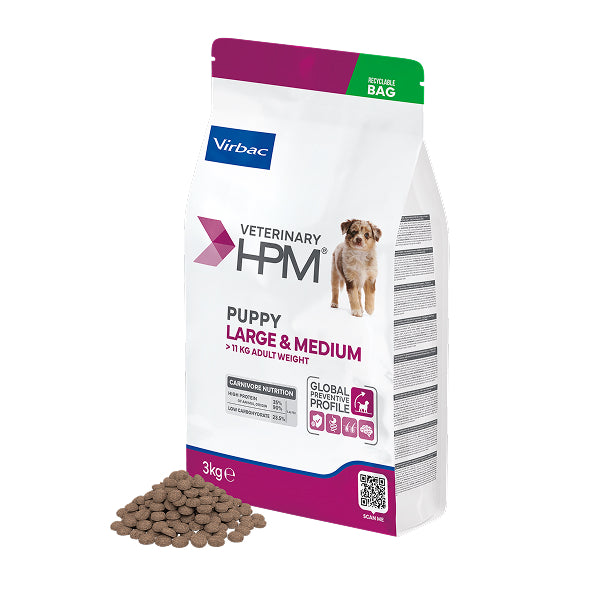Virbac Veterinary HPM Puppy Large & Medium Dog Food 3KG