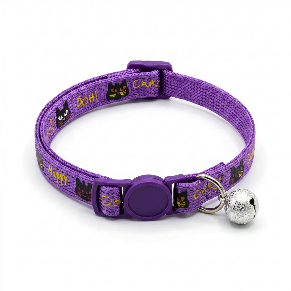 Basil Printed Adjustable Collar for Puppies & Cats – Stylish & Comfortable Design Assorted