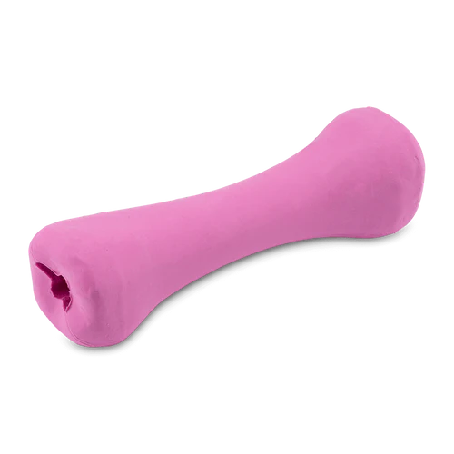 Beco Natural Rubber Bone Chew Toy for Dogs - Pink