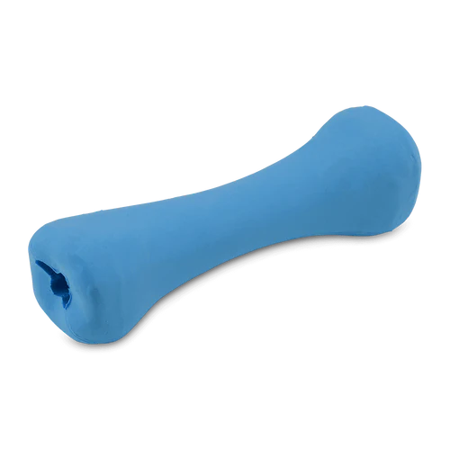 Beco Natural Rubber Bone Chew Toy for Dogs - Blue