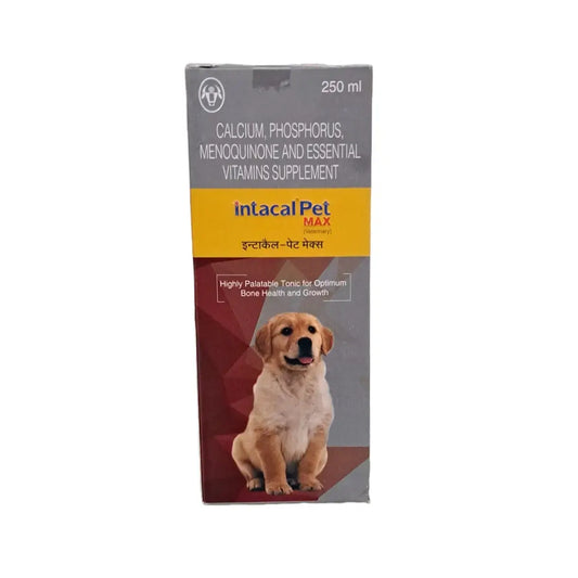 Intas Intacal Pet Max Supplement For Dogs/Kittens & Birds 250ml