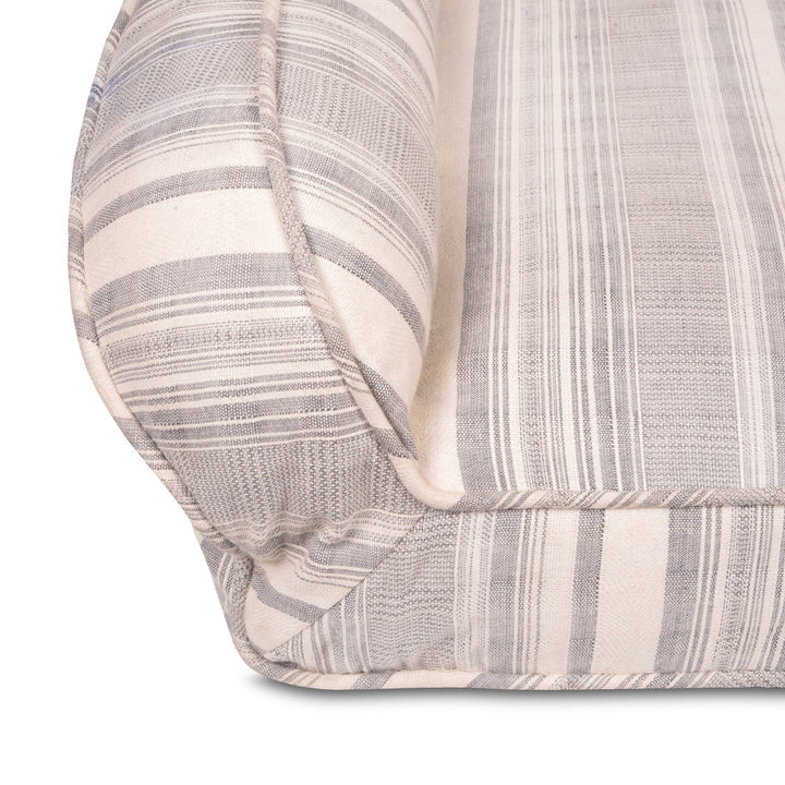 Pawpourri Vintage Sofa Striped Bed For Dog I M/L I Size - 30 x 38 x 8"