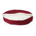 Pawpourri Furry Snuggler Bed Foe Dogs I M/L I Red I 30 x 30 x 5"