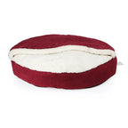 Pawpourri Furry Snuggler Bed Foe Dogs I M/L I Red I 30 x 30 x 5"