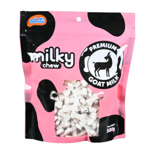 Dogaholic Milky Chew Goat Milk Mini Bone Treats for Dogs 500g