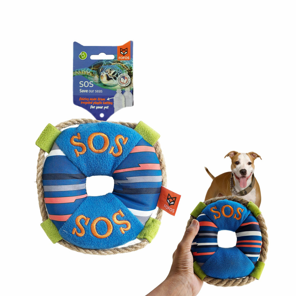 FOFOS SOS Ring Large Dog Toy 8 x 8 x 1.5cm