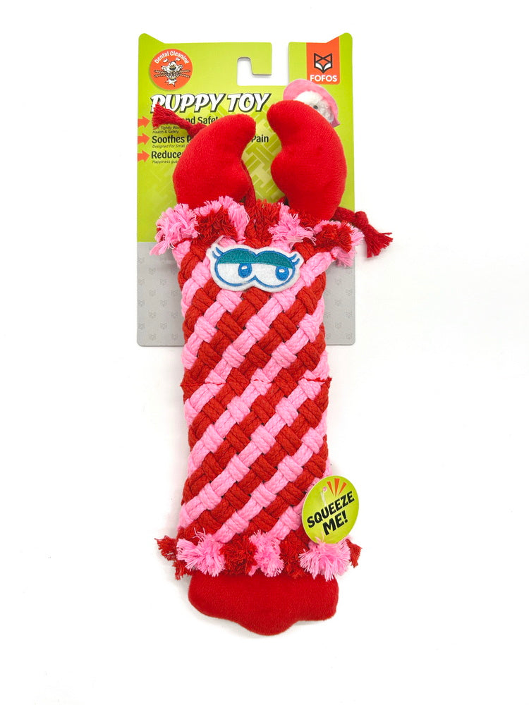 FOFOS Puppy Dental Toy Lobster 30.4 X 8.4 X 2.7cm