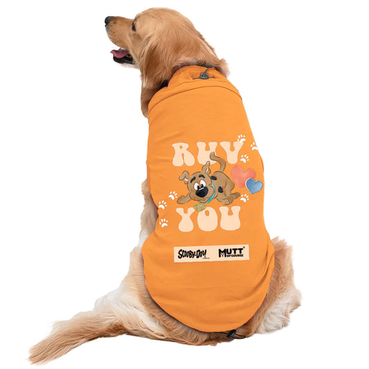 Mutt of Course Scooby Doo Ruv You T-Shirt For Dogs