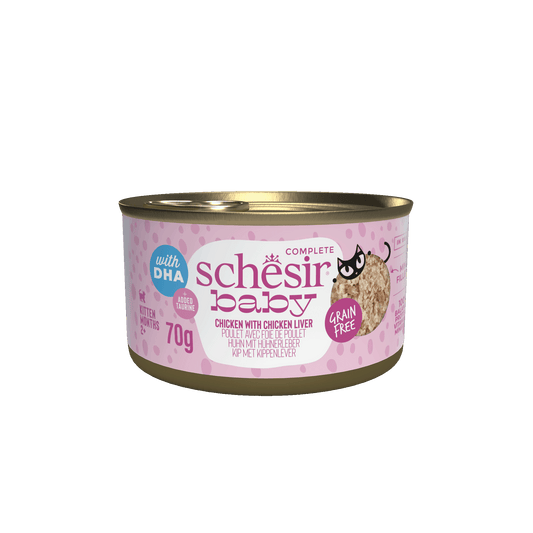 Schesir Baby Kitten Wholefood Chicken & Liver Wet Cat Food 70g