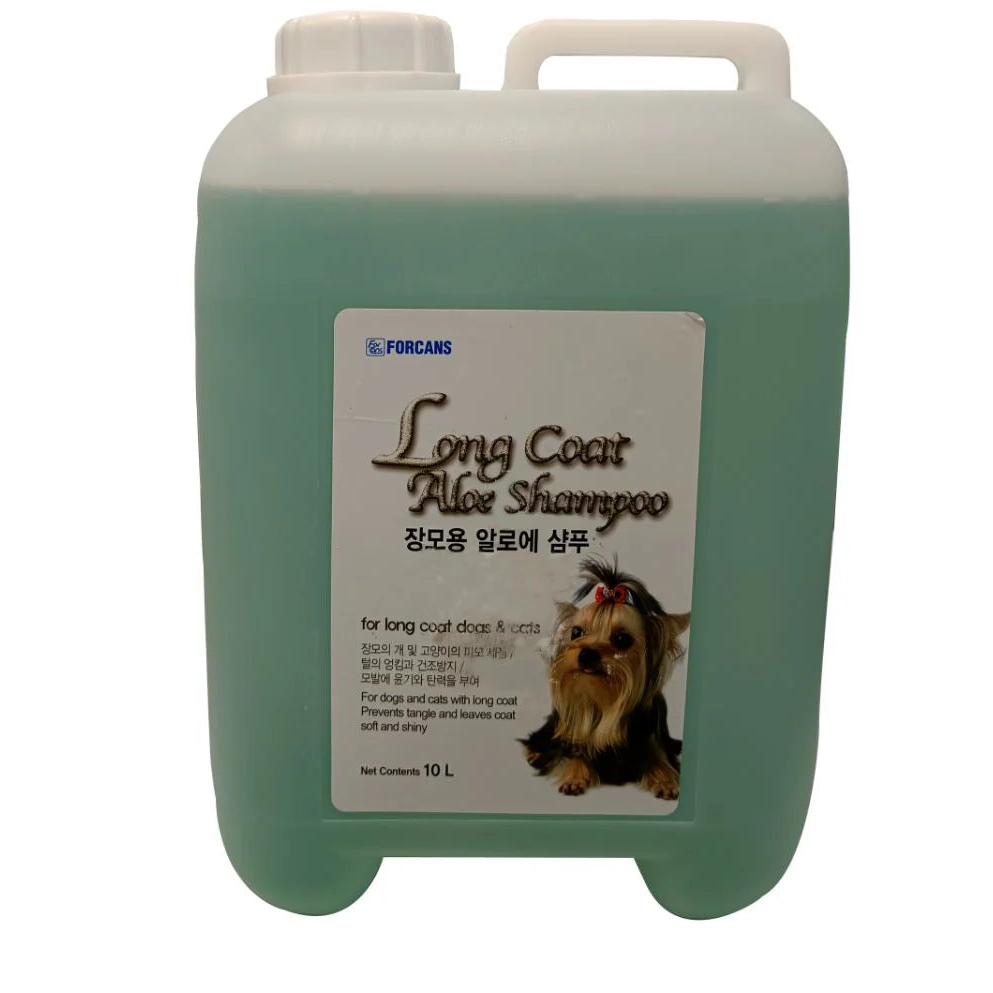 Forbis Long Coat Aloe Shampoo for Dogs & Cats 4L