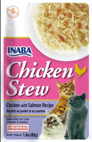 Inaba Chicken Stew Chicken & Salmon Recipe Treats For Cats 40g