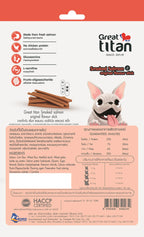 Great Titan Snack Smoked Salmon Original Flavor Stick For 3+Months Dogs 70g