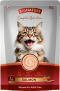 Signature Grain Zero Salmon Mousse Adult Cat Wet Food 80g (5+1) Buy 5 Get 1 Free