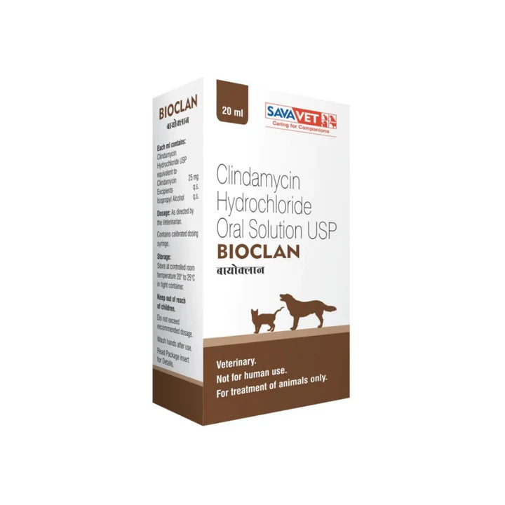 Sava Vet Bioclan (Clindamycin) Oral Solution for Dogs and Cats 20ml