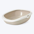 Savic Gizmo | Cat Litter Tray + Rim | Mocha | Size:  52x39.5x15cm