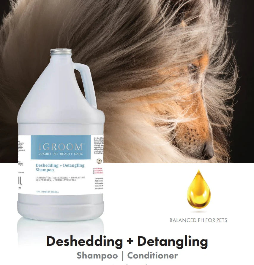 iGroom Deshedding + Detangling Shampoo For Dog 3.78L