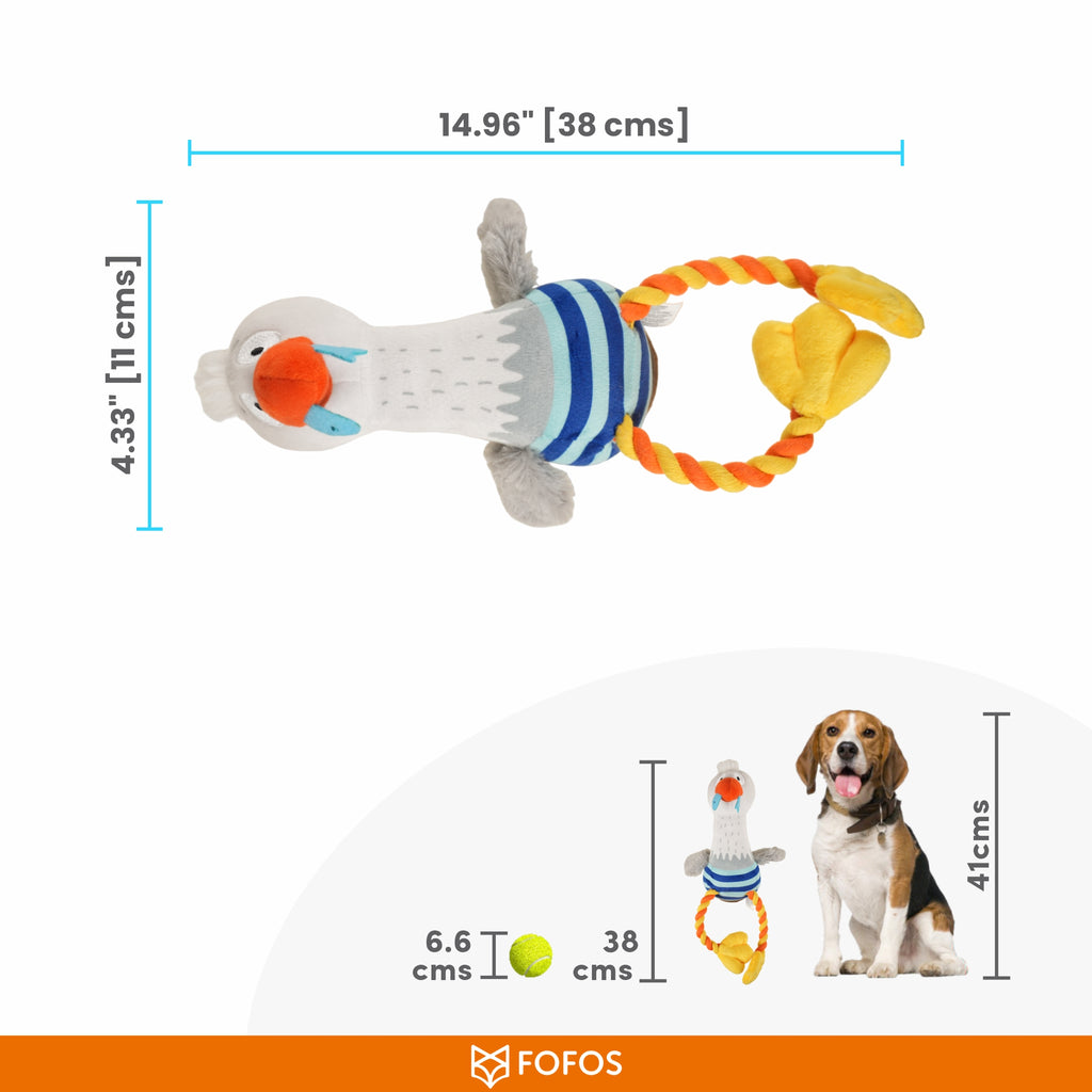 FOFOS Sealife Toy Sea Mew For Dogs 11 x 11 x 38cm