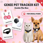 Kennel Genie Pet Tracker Kit Adjustable Collar For Dogs and Cats Work with Android Devices