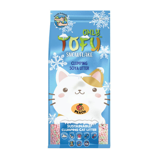 Nutra Pet Tofu Snowflake Clumping Cat Litter Peach - 7 Liters
