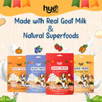 HYE Pets Vegetarian Freeze Dried Treats with Goat Milk, Strawberry, and Banana for Dogs and Cats 30g