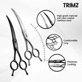 Trimz Curved Scissors For Pets 7inch