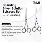 Trimz Scissor Set of Two 5.5 Sparking Silver