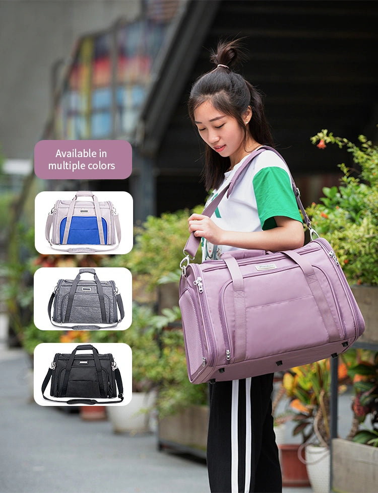 Truelove 1 Side Expandable Duffle Carrier I Size : 47 x 27 x 30cm I Colors May Vary