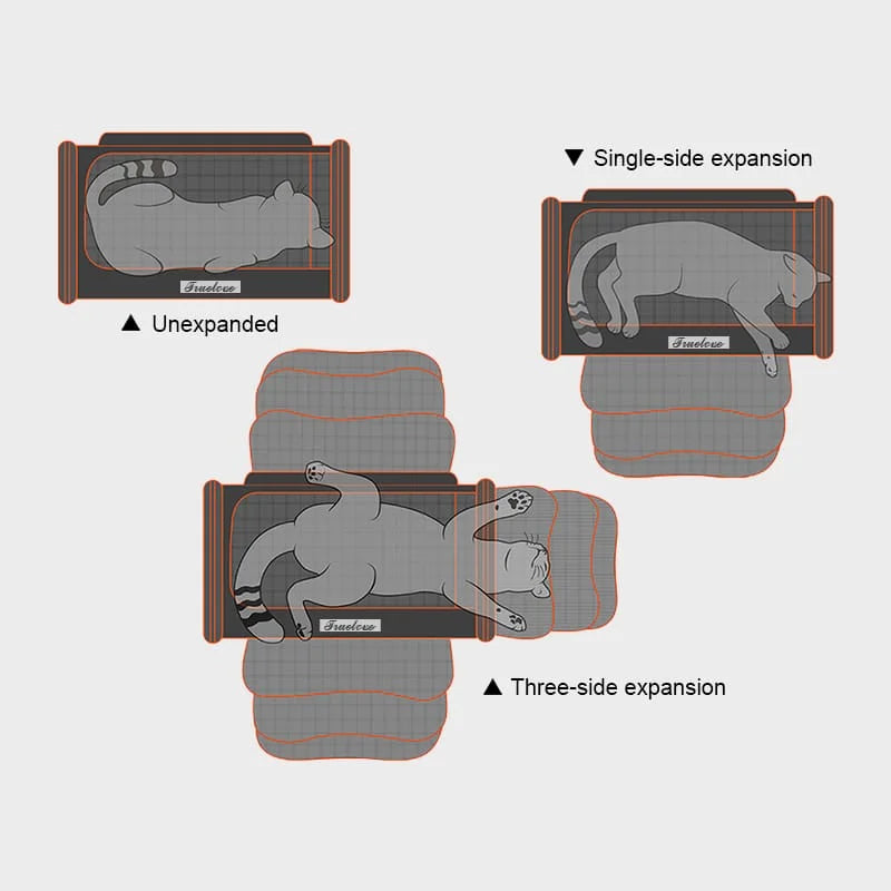 Truelove 3 Side Expandable Duffle Carrier I Medium I 44 x 28 x 25cm I Colors May Vary