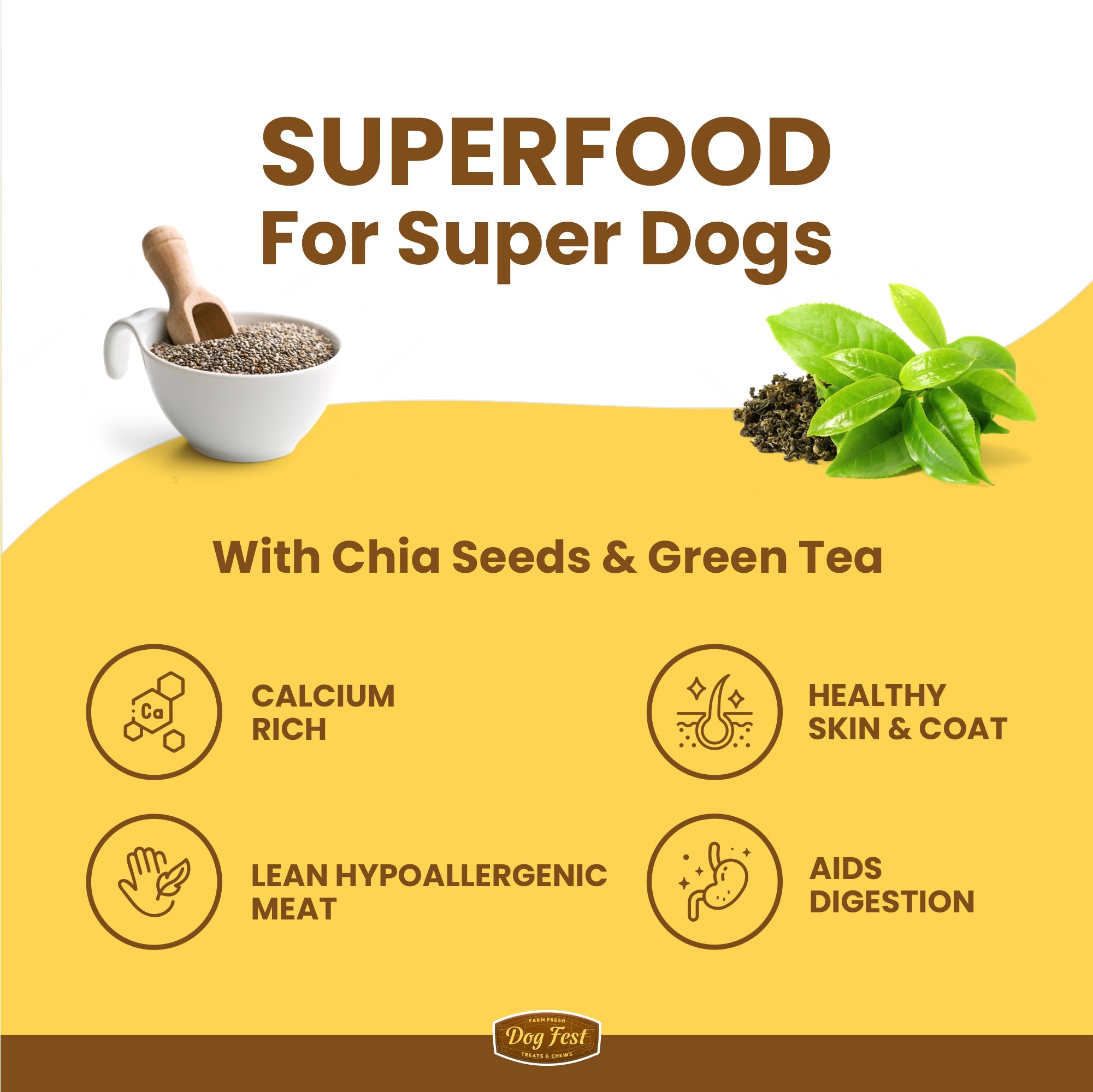 Dogfest Training treats Quail  & Chia seeds Dog Treat 90g